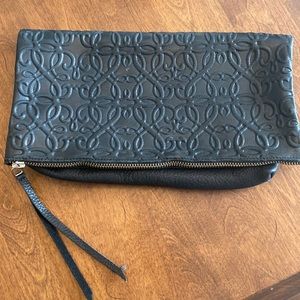 Alex and Ani leather clutch bag